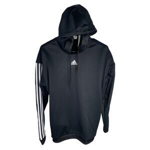 Adidas Womens Black Gear Up Hoodie Sweatshirt Size S